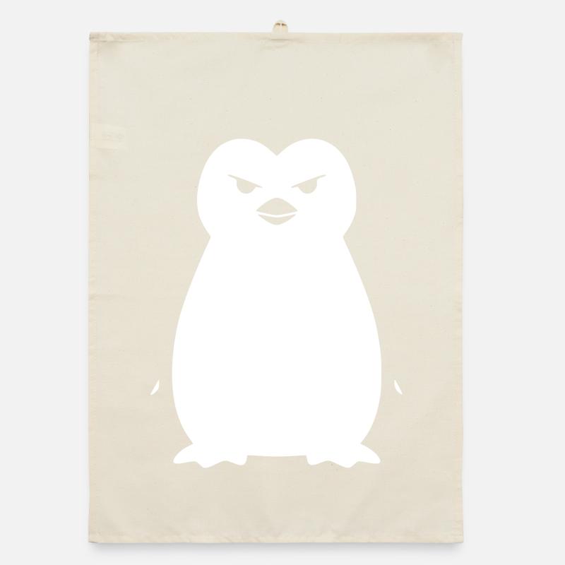 Penguin Stencil: Bolde's Grunge Statement Organic dish towel