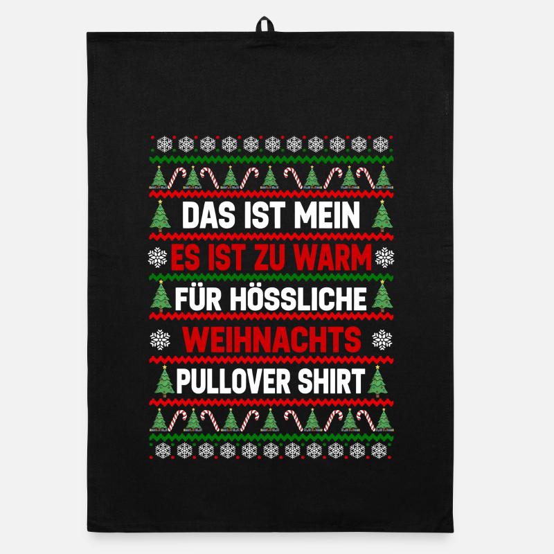 Trop chaud pour des pulls de Noël moches Torchon bio