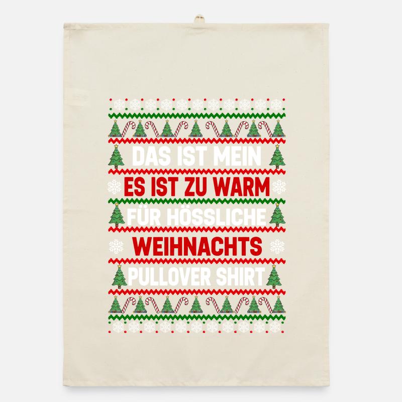 Trop chaud pour des pulls de Noël moches Torchon bio