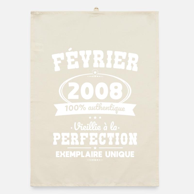 18th Birthday - February 2008 Perfection Organic dish towel