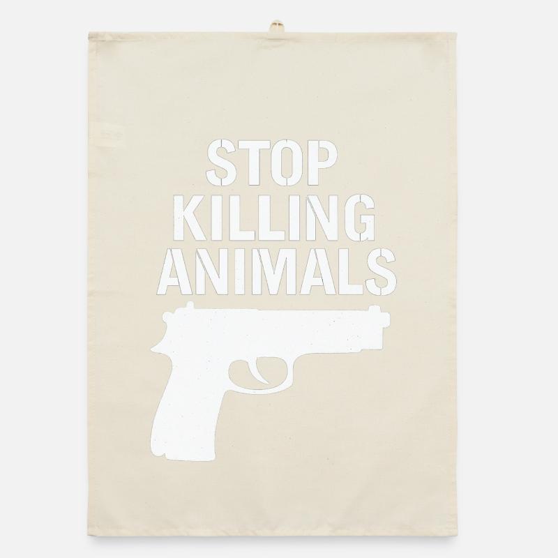 Stop Animal Murder – Chemise statement Torchon bio