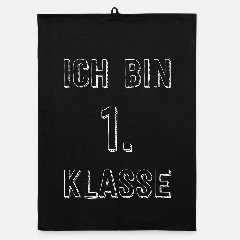 I'm 1st grade typography Organic dish towel