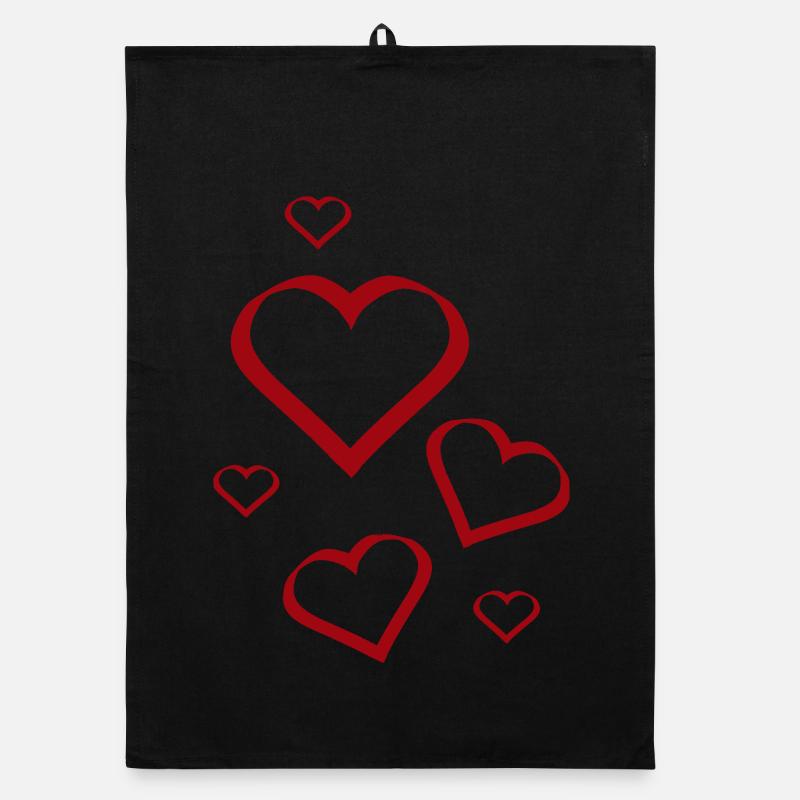 Valentinstag, Valentinstag, Valentinstag Organic Geschirrtuch