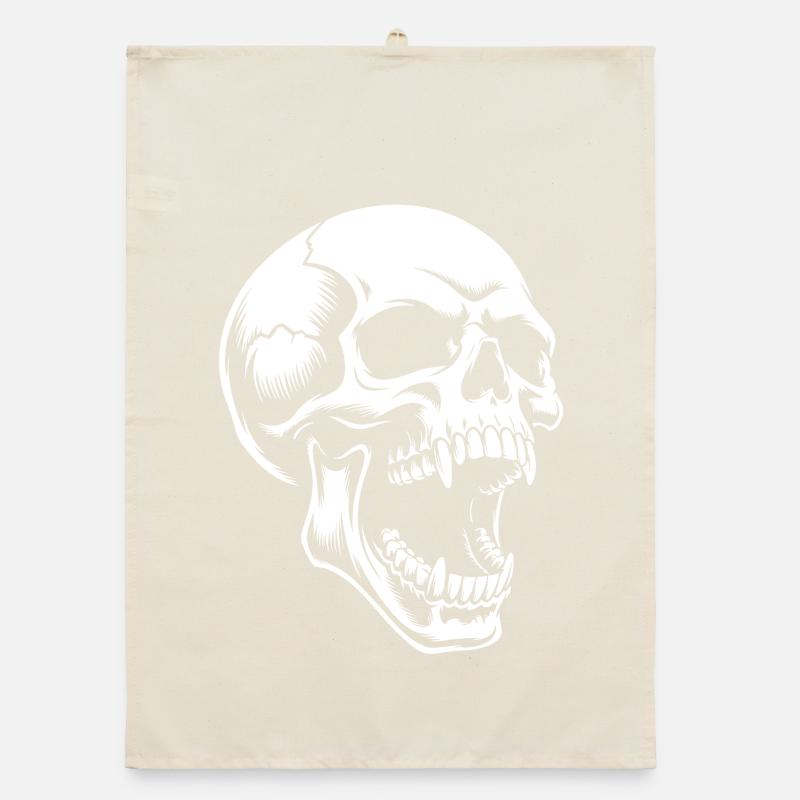 Screaming Skull Organic dish towel