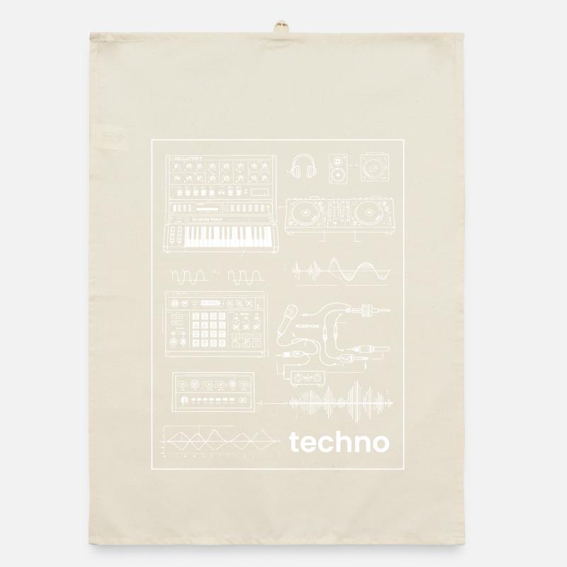 Techno Studio Synthesis Organic dish towel