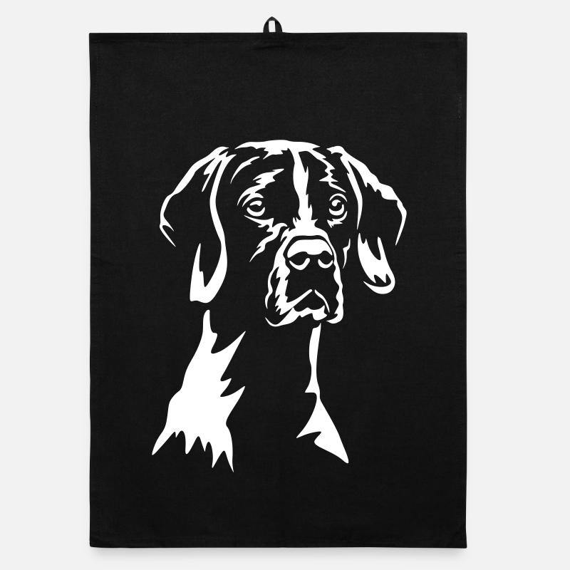 English Pointer "Black Edition" Organic Geschirrtuch