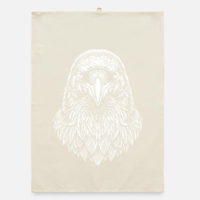 Aviator Eagle Headline Art Organic Geschirrtuch