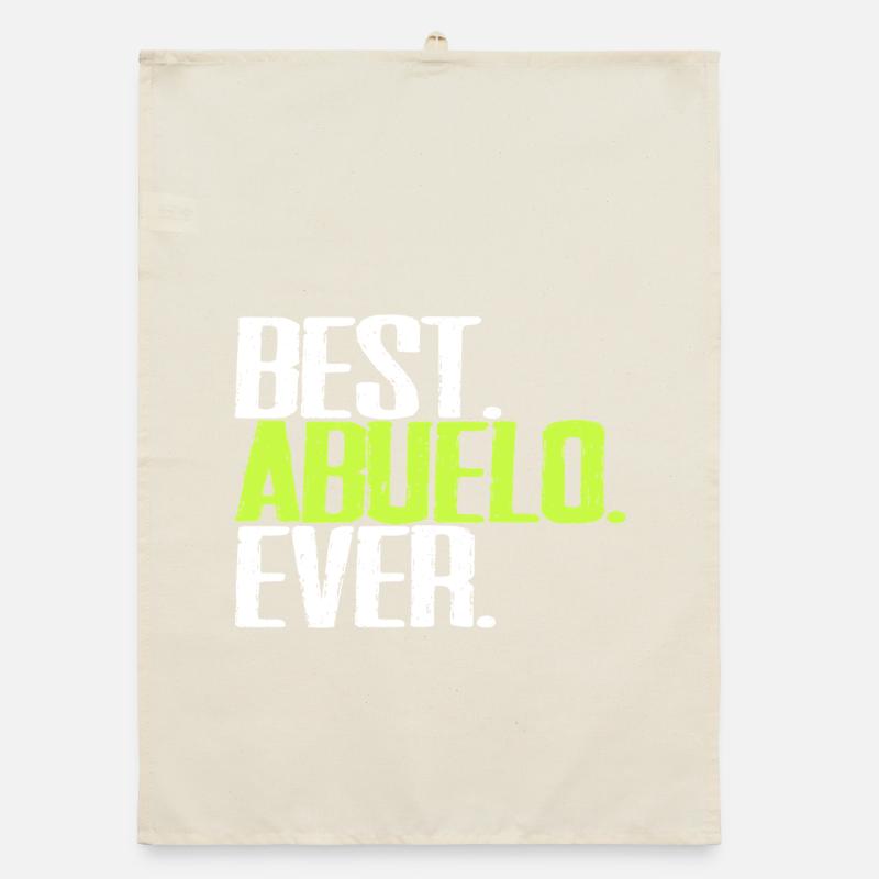 Best Abuelo Ever Opa Spanisch Spruch Retro Vintage Organic Geschirrtuch