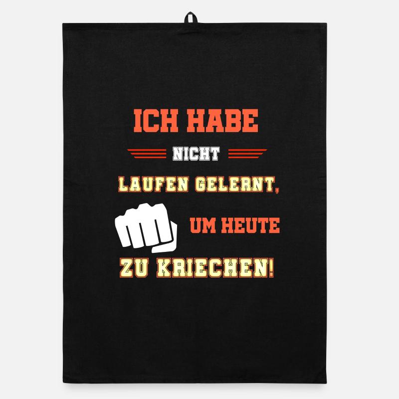 Coole Sprüche, patrioten Sprüche cooler spruch - Organic Geschirrtuch - Schwarz