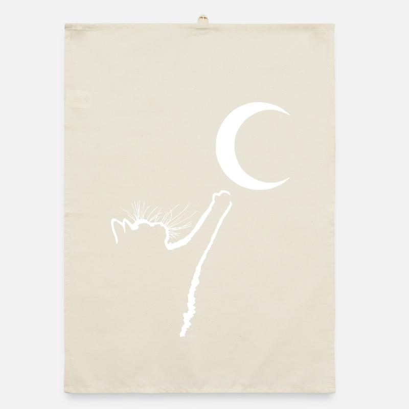 Le chat et la lune Torchon bio