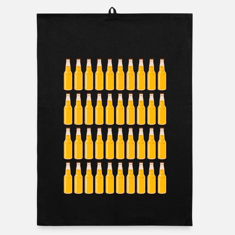 40e anniversaire Bouteilles de bière Bière Quarante Torchon bio