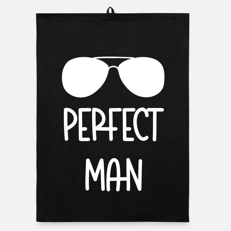 Perfect Man Designer Glasses Organic dish towel