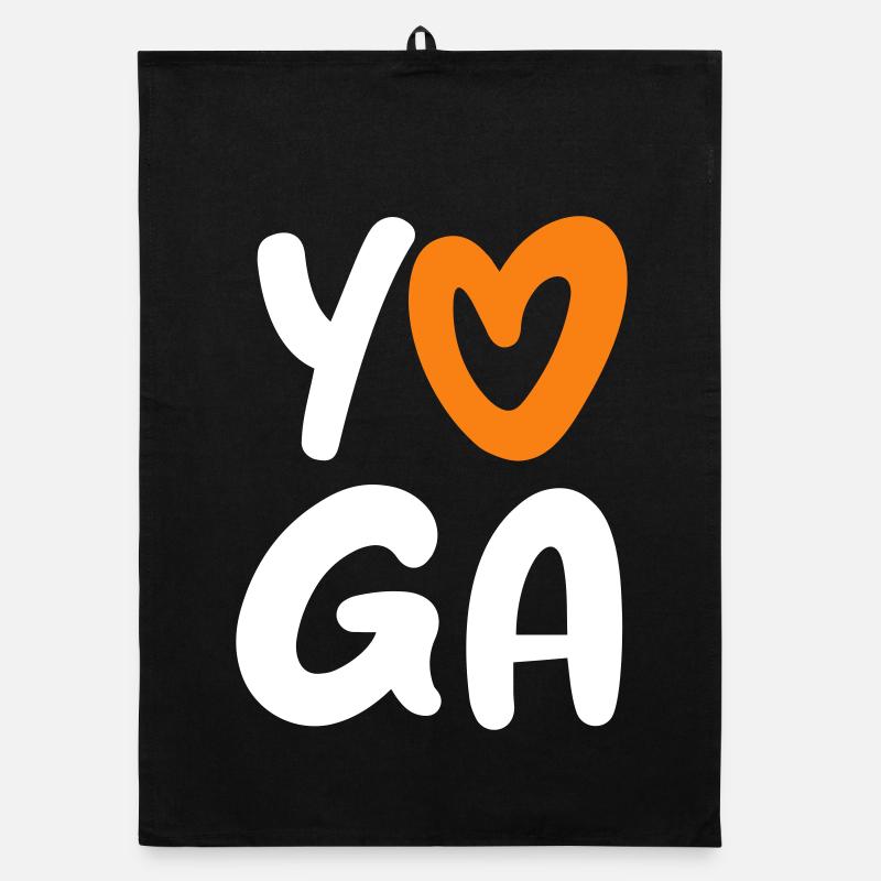 Yoga Heart Handwriting Comic Vector Meditation Fan Torchon bio