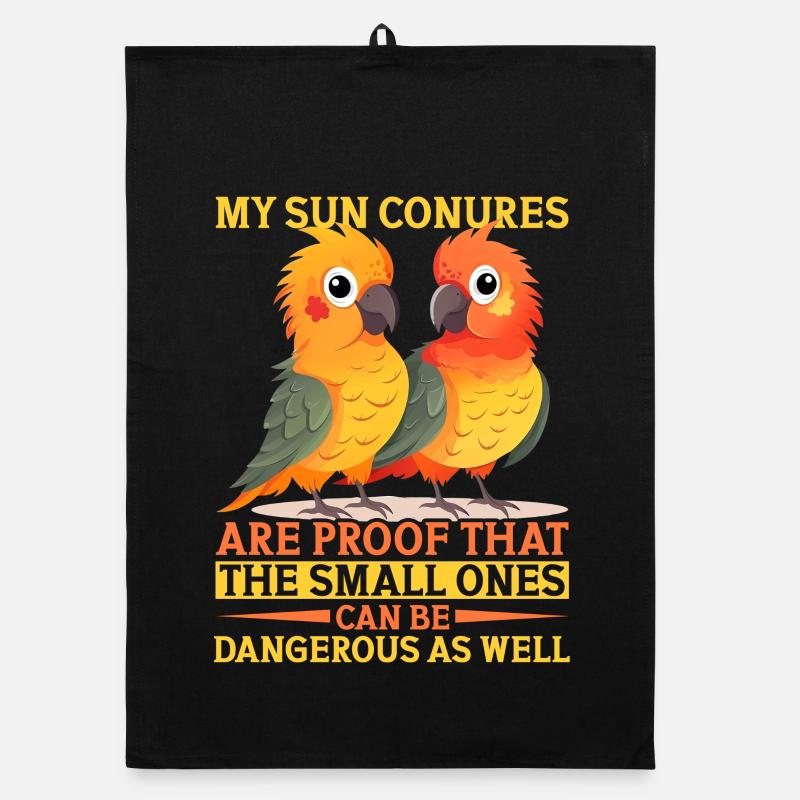 Mon design de perroquet perruche Torchon bio