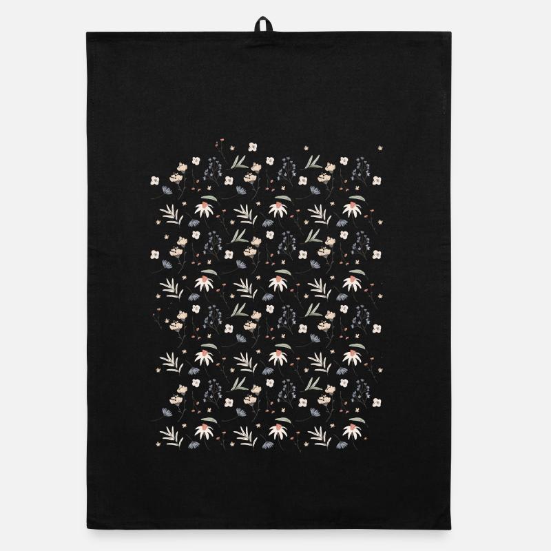 Pastel floral pattern Organic dish towel