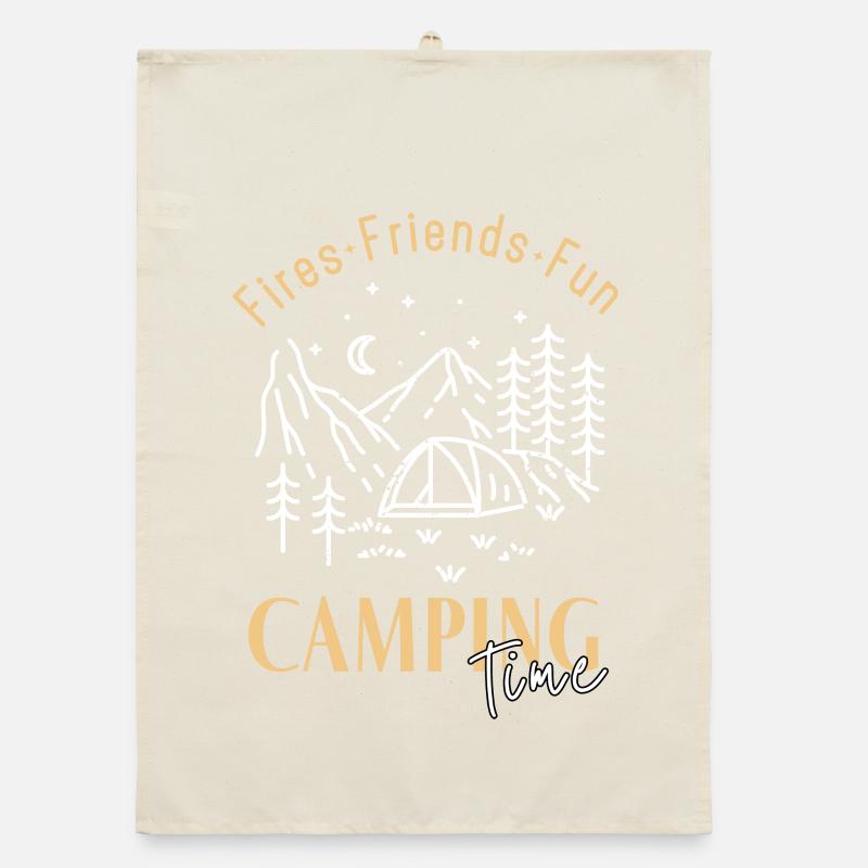 Camping Time Organic dish towel