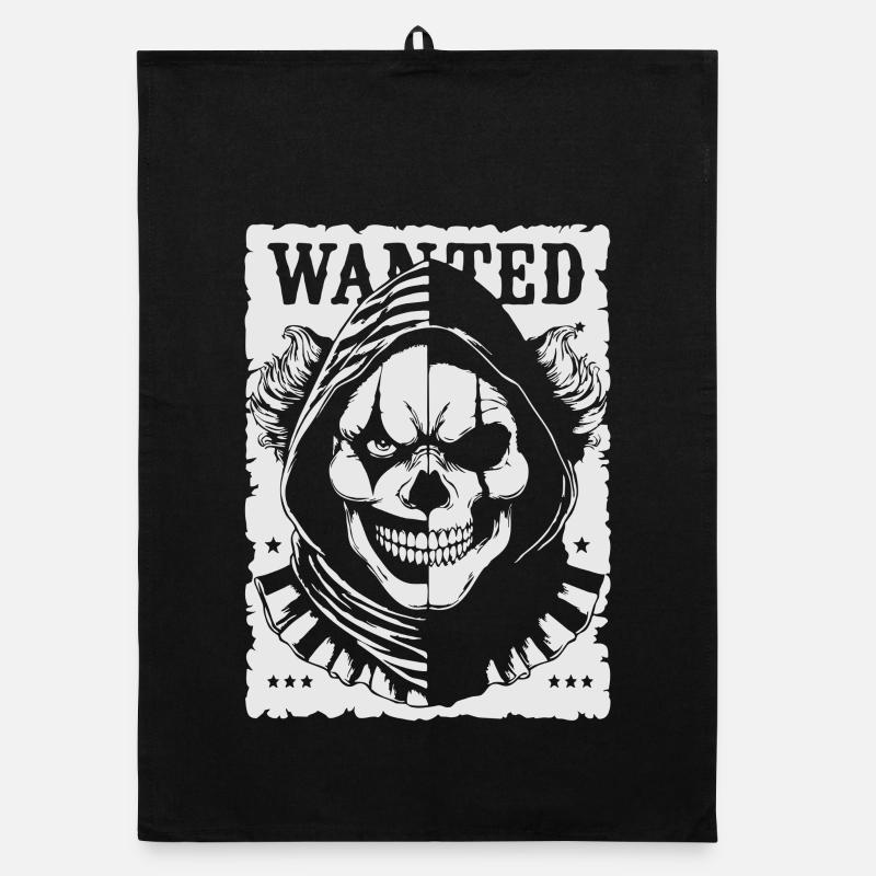 Gesuchter Schädel Hoodie Poster Organic Geschirrtuch