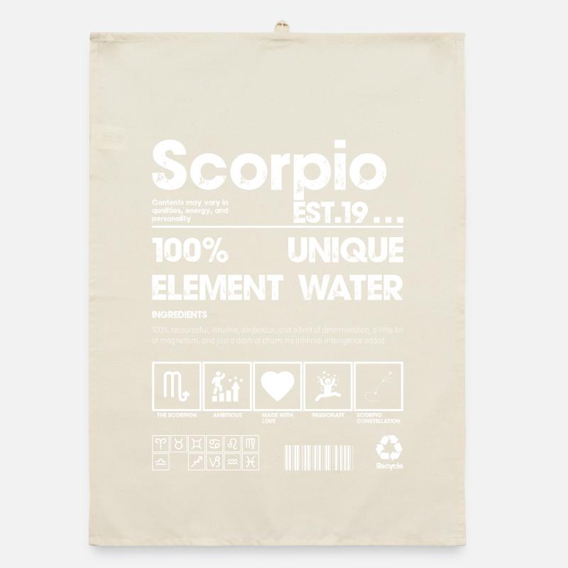 T-shirt à logo d’eau Scorpio Element Torchon bio