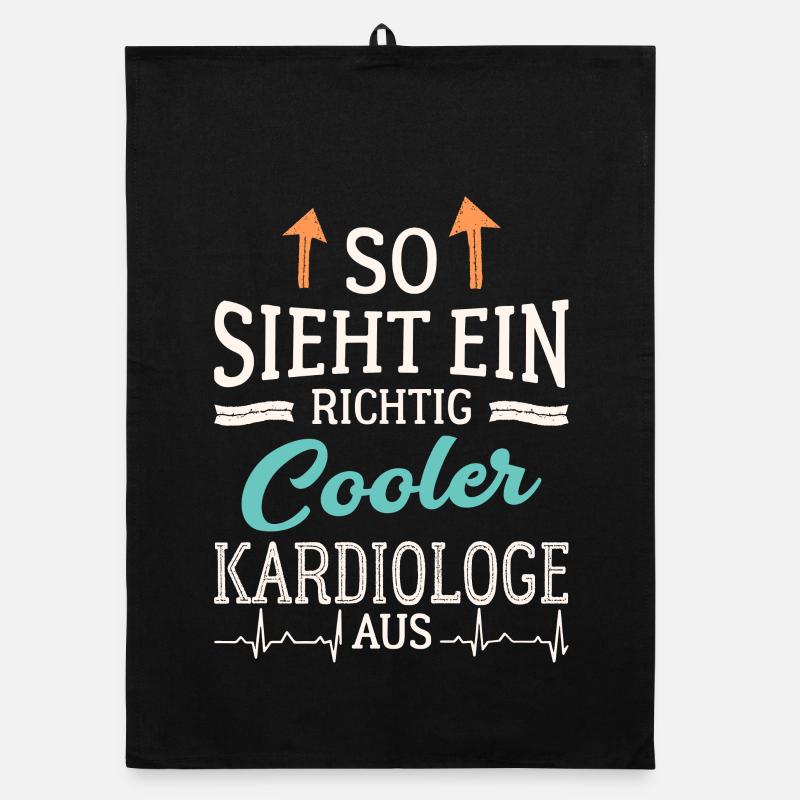 So sieht ein richtig cooler Kardiologe aus Arzt Organic Geschirrtuch