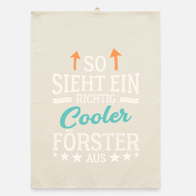 So sieht ein richtig cooler Förster aus Organic Geschirrtuch