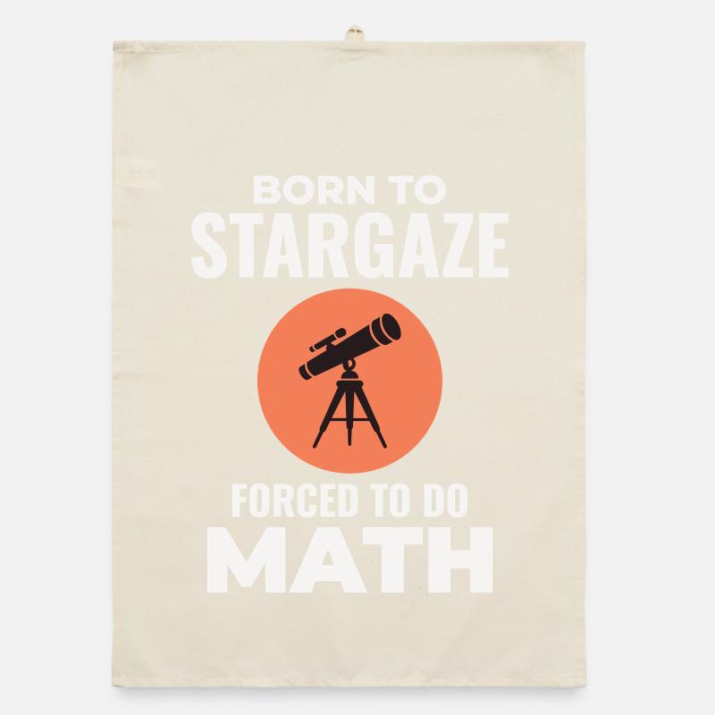 Astronomy Lover Math Design  Organic dish towel