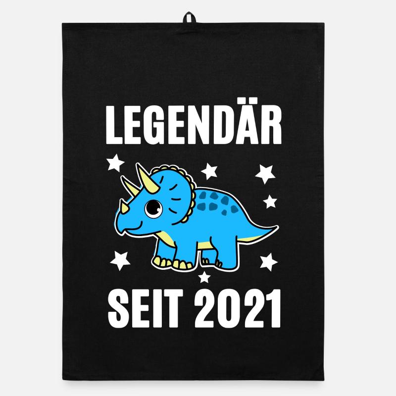 Legendary since 2021 Triceratops Organic dish towel
