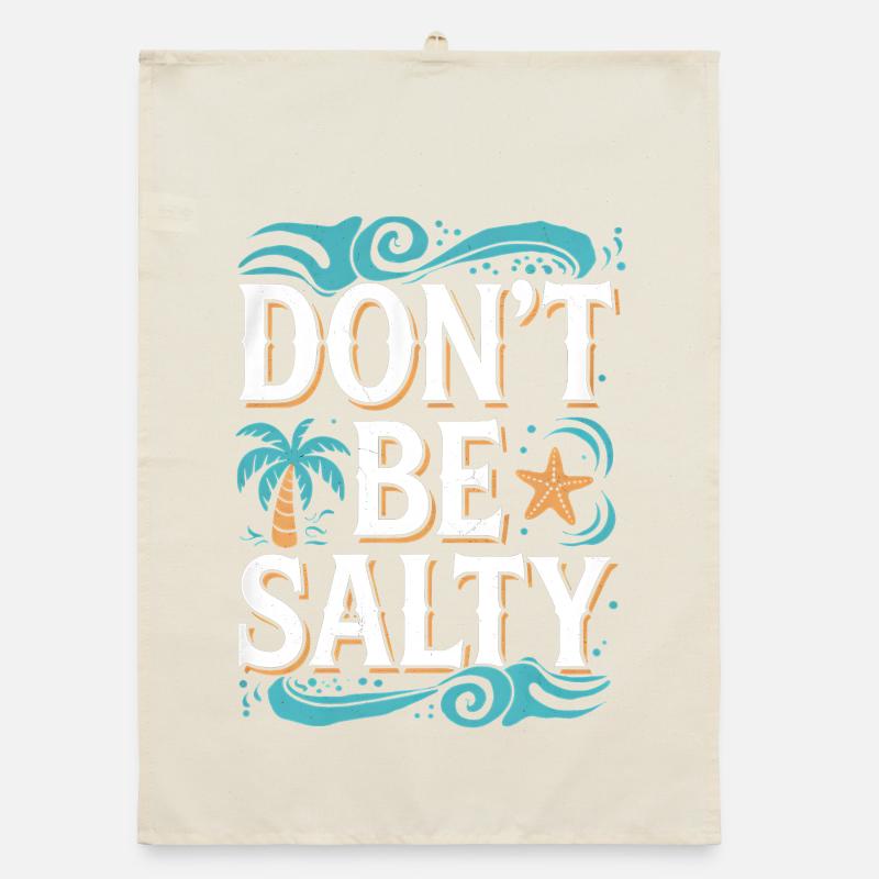 Strand-Vibes sind nicht salziges Design Organic Geschirrtuch