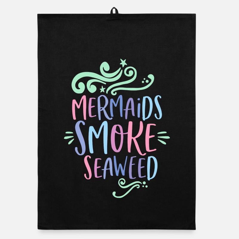 Mermaids smoke Seaweed Organic dish towel