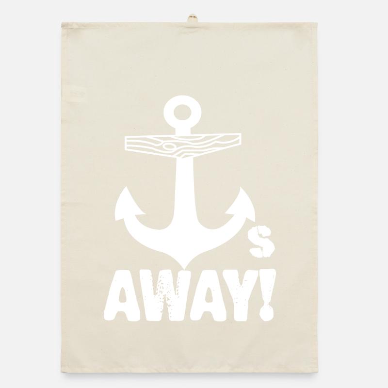 AWAY Marine Anchor – Marine Pattern Organic dish towel