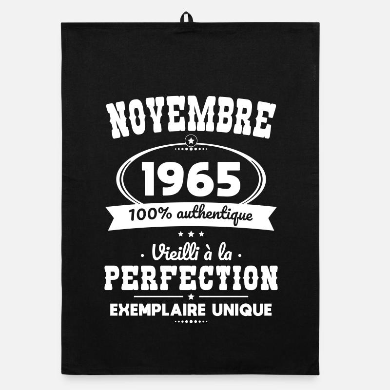 60th Birthday - November 1965 Perfection Organic dish towel
