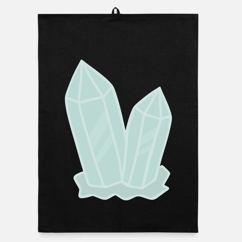 Crystal Cluster Geode Illustration Organic dish towel