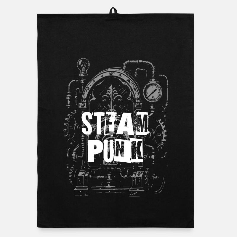 Arc d’engrenages Steampunk Torchon bio