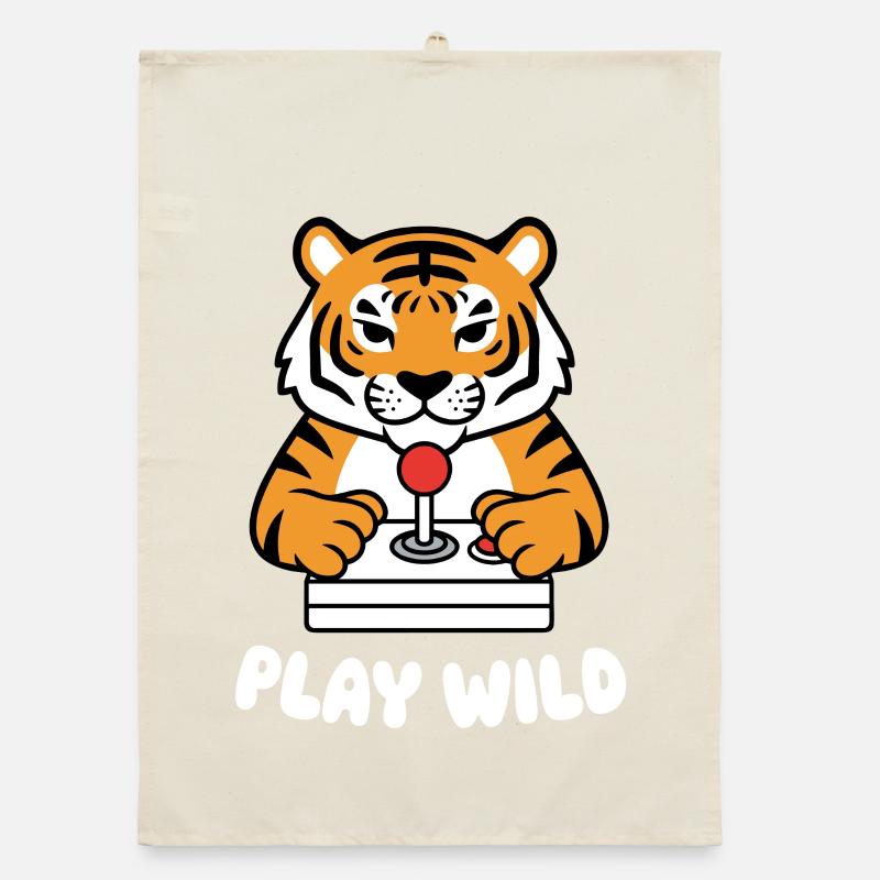 Tiger Arcade Jouer à la mode Torchon bio