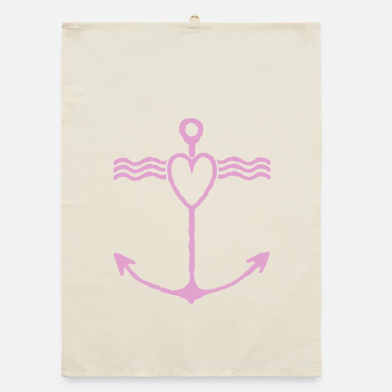 Conception de l’Onde Heart Anchor Torchon bio