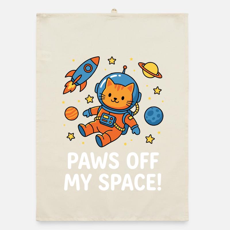 Paws Off My Space! Organic Geschirrtuch
