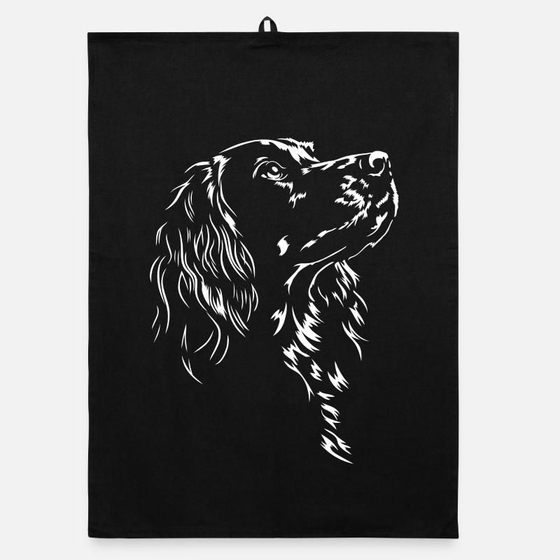 Gordon Setter Silhouette Chiens de chasse Chiens Wilsigns Torchon bio