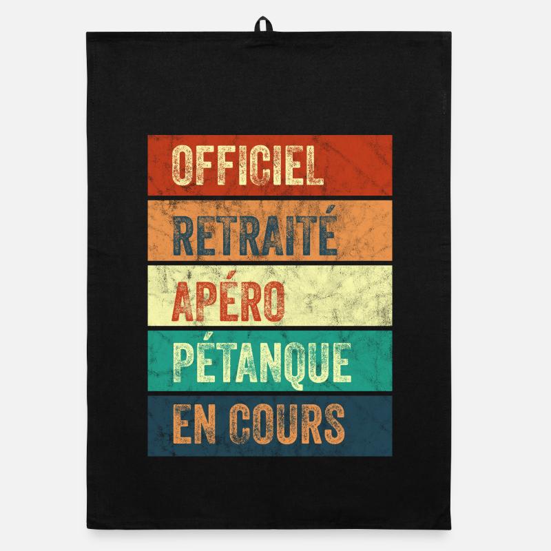 Retraite Apéro Pétanque Torchon bio