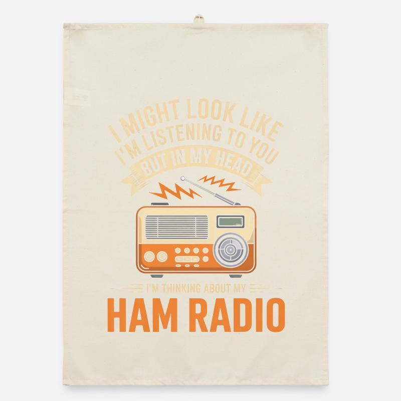 Ham Radio Tee Organic dish towel