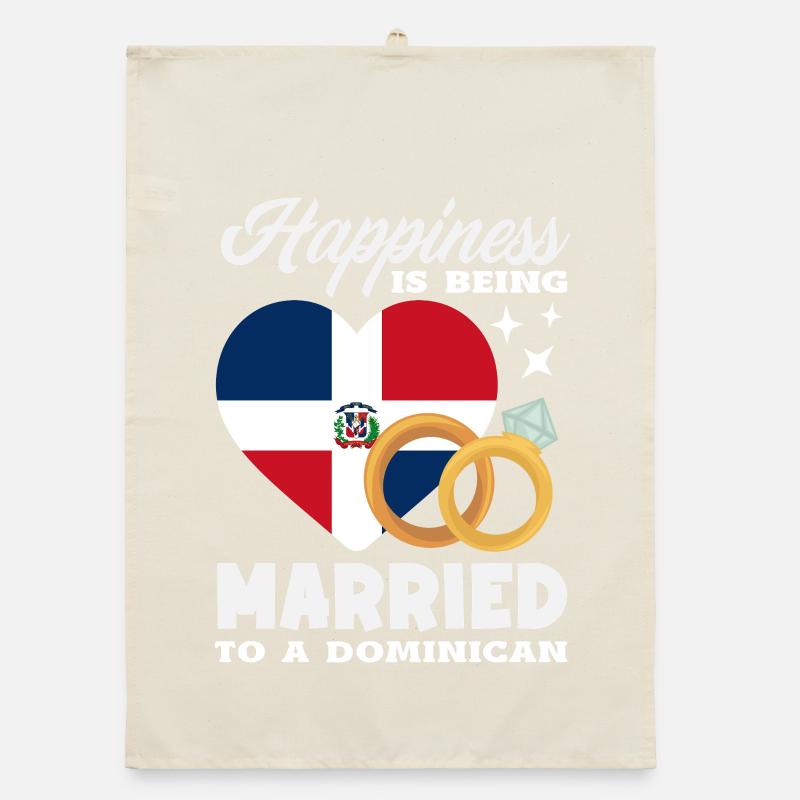 Drapeau de la République dominicaine Dom Rep Pride Torchon bio