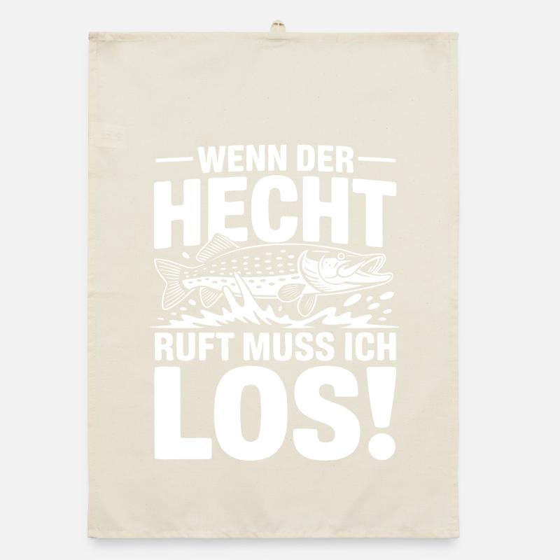 Der Hecht ruft! Organic Geschirrtuch