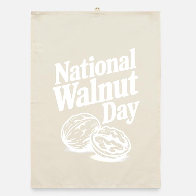 Nationaler Walnusstag Organic Geschirrtuch