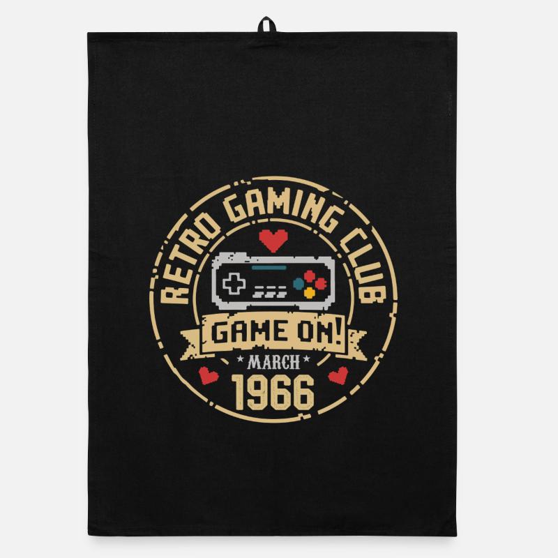 March 1966 Birthday Gift March 1966 Born Organic dish towel