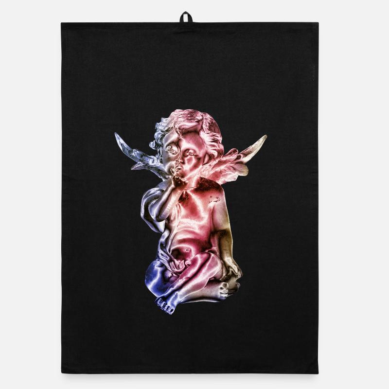 Angel Sculpture Gradient Organic dish towel