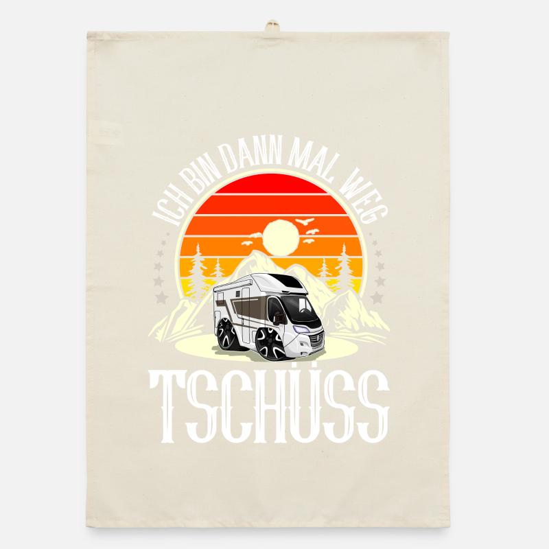 Camping Camper Campen Organic Geschirrtuch