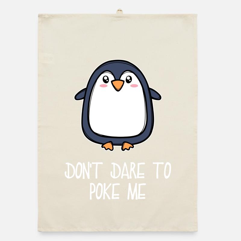 Antarktis Tier süß Pinguin Seevogel Statement Organic Geschirrtuch