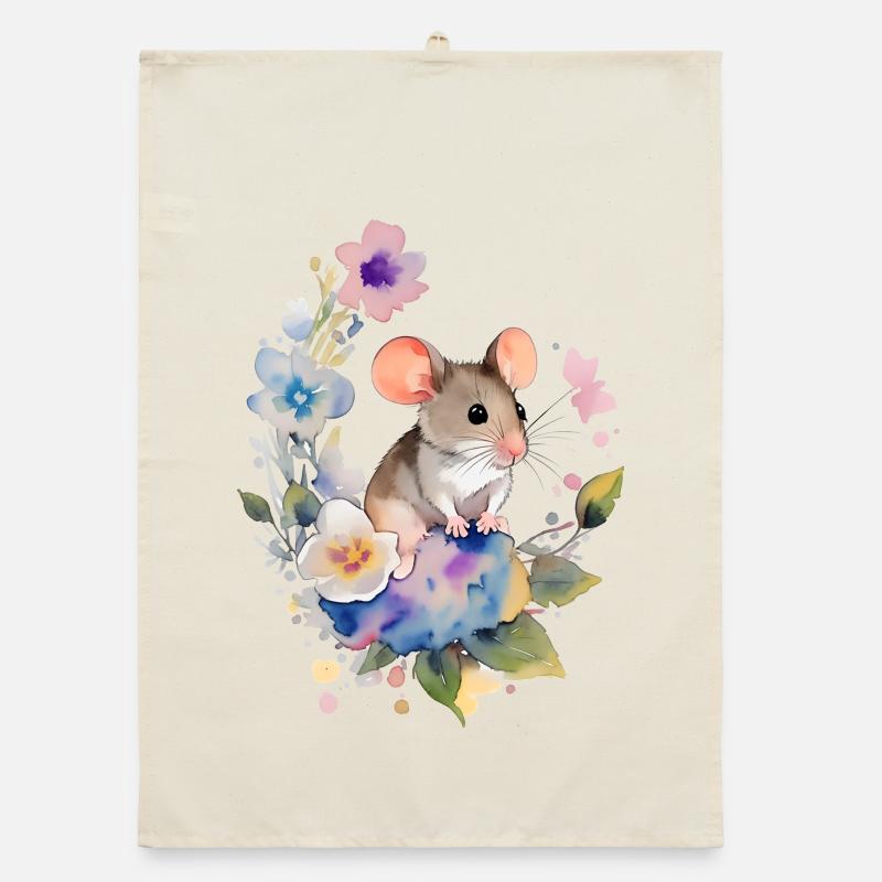 Kleines Mäuschen Organic Geschirrtuch