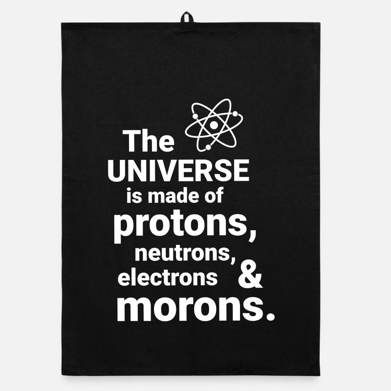 Das Universum besteht aus Protonen, Neutronnen Organic Geschirrtuch