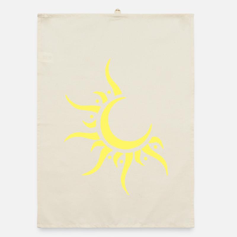 Soleil et lune Torchon bio
