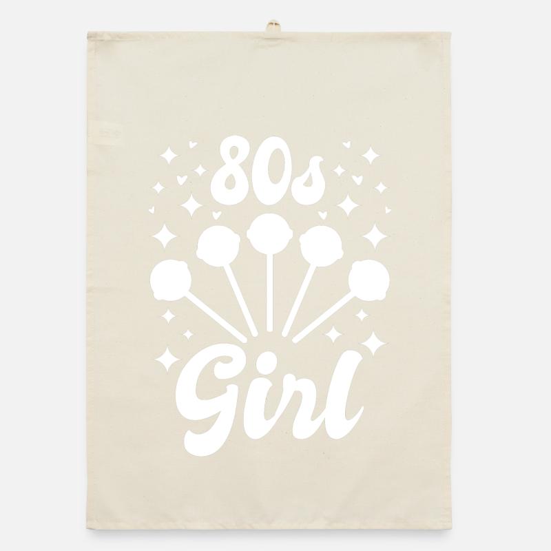 80er Jahre Mädchen Organic Geschirrtuch