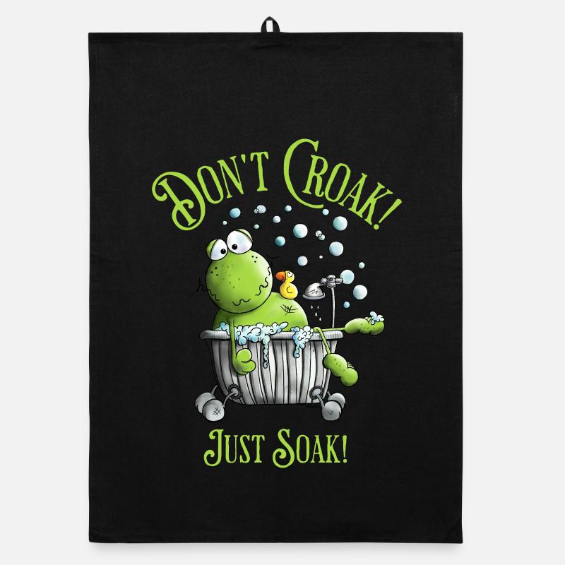 Ne croasse pas. Il suffit de tremper. Baignoire Wellness Frog Torchon bio